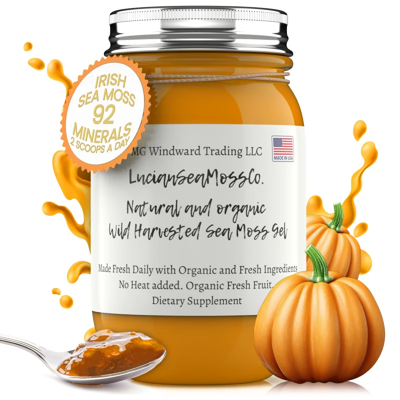 Comfortable Organic Pumpkin Pie Infused Sea Moss Gel Smart