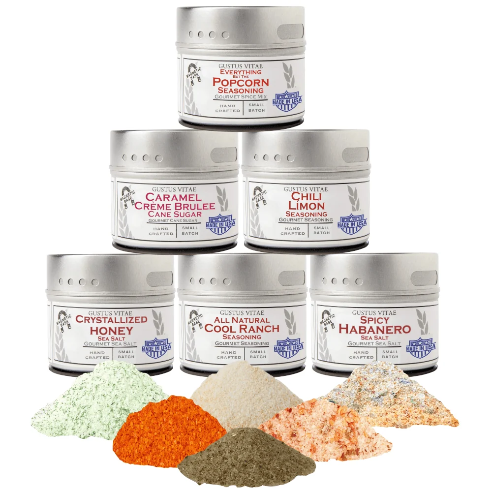 Artisan Popcorn Seasoning Set – Six Pack Casual