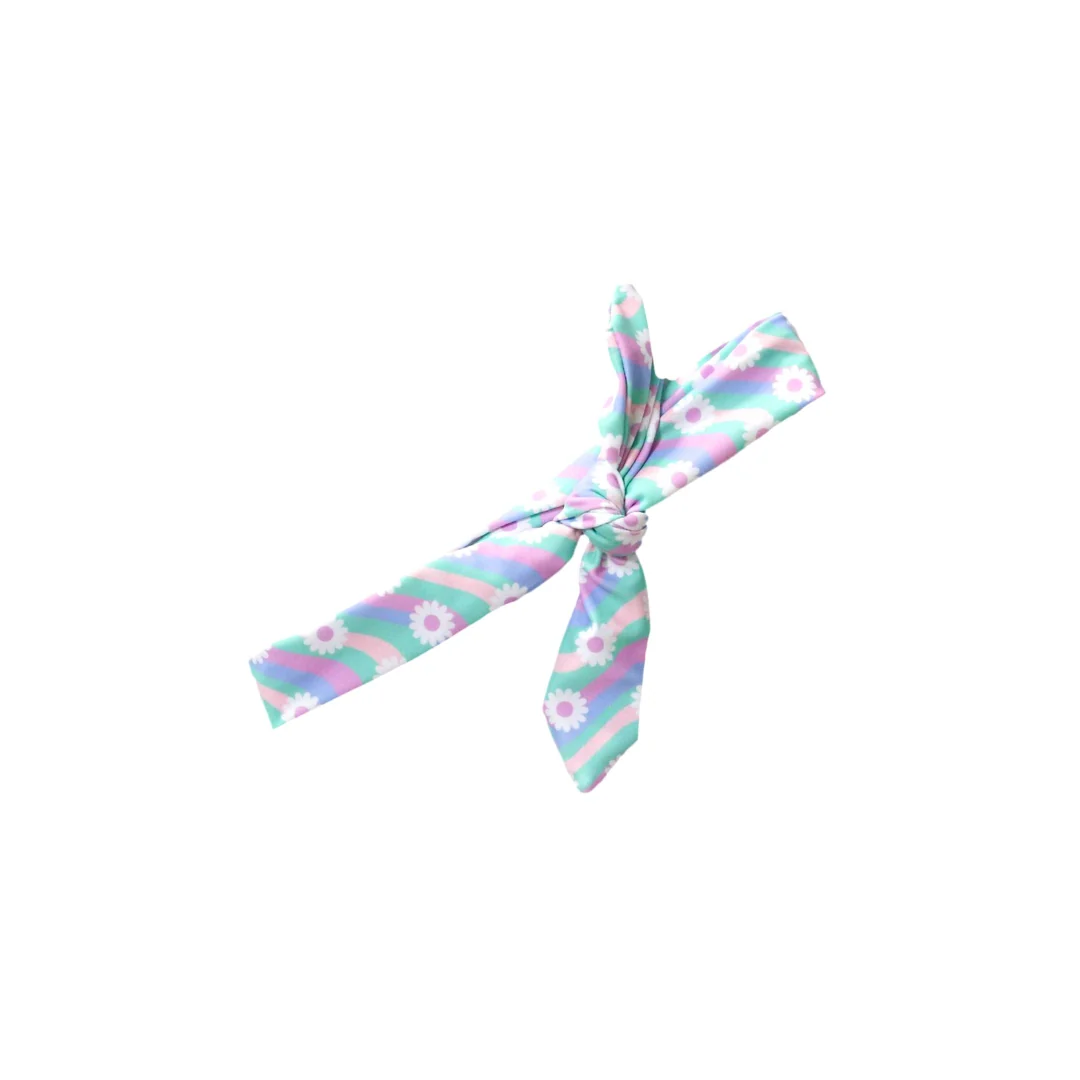 Breathable Pastel Daisy Headwrap Elegant