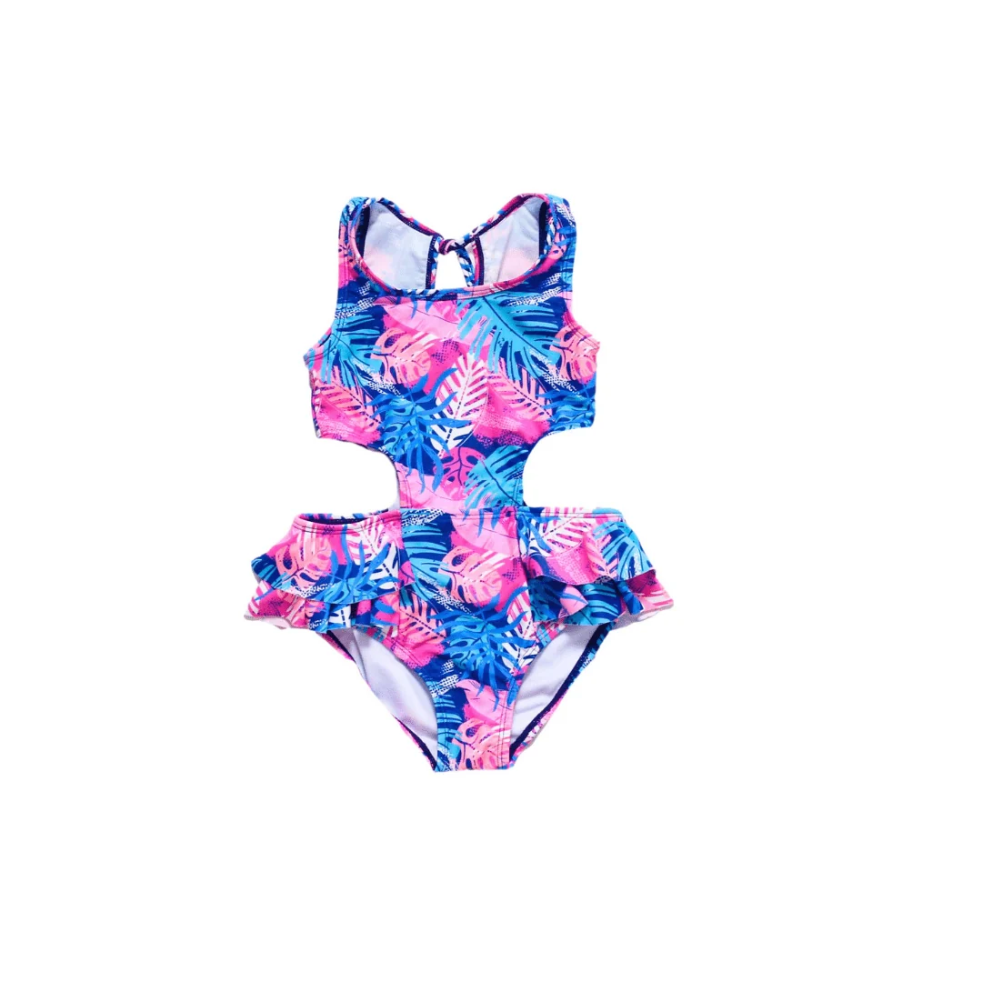 Minimalist Driftwood Palms One Piece Swimsuit Modern