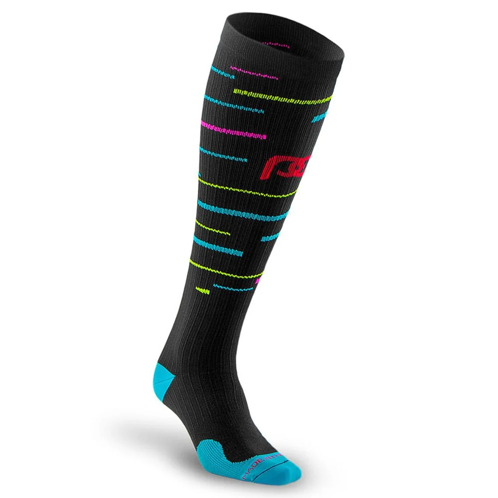 Convenient Marathon Black with Neon Stripes Optimized