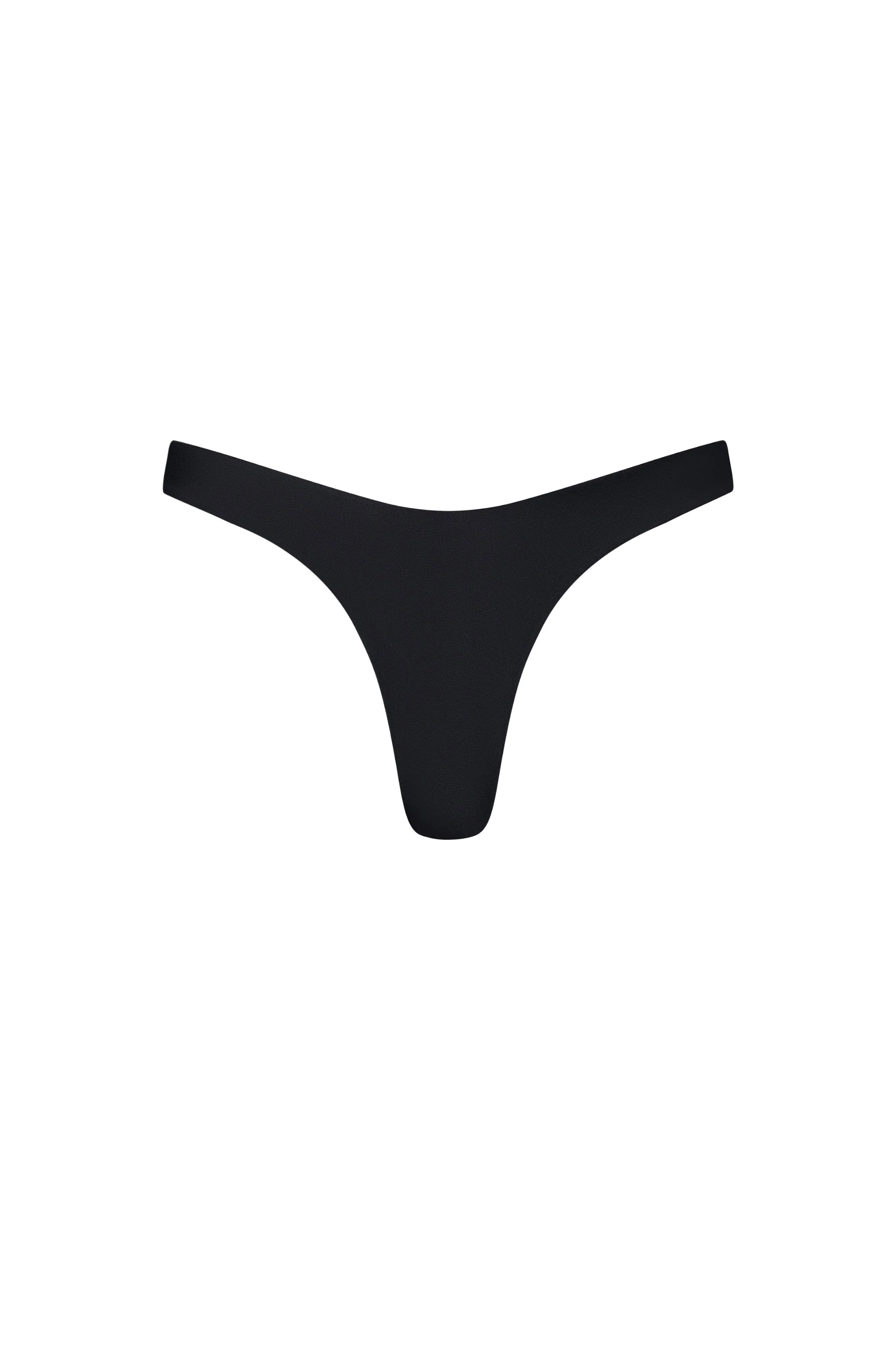 Green Malibu High Cut Bikini Bottom – Black Soft