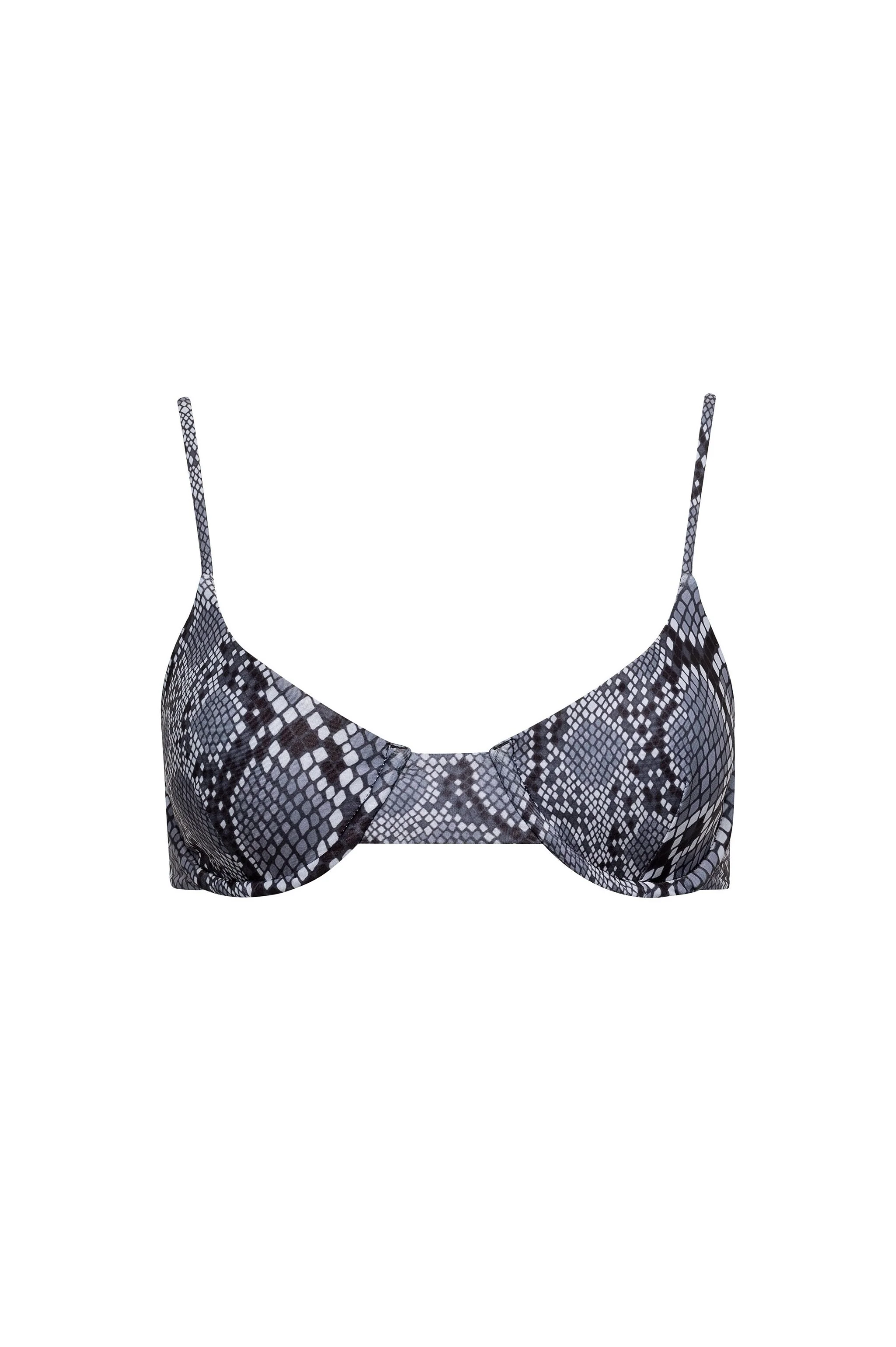 Reusable Palermo Underwire Bikini Top – Snake Consistent