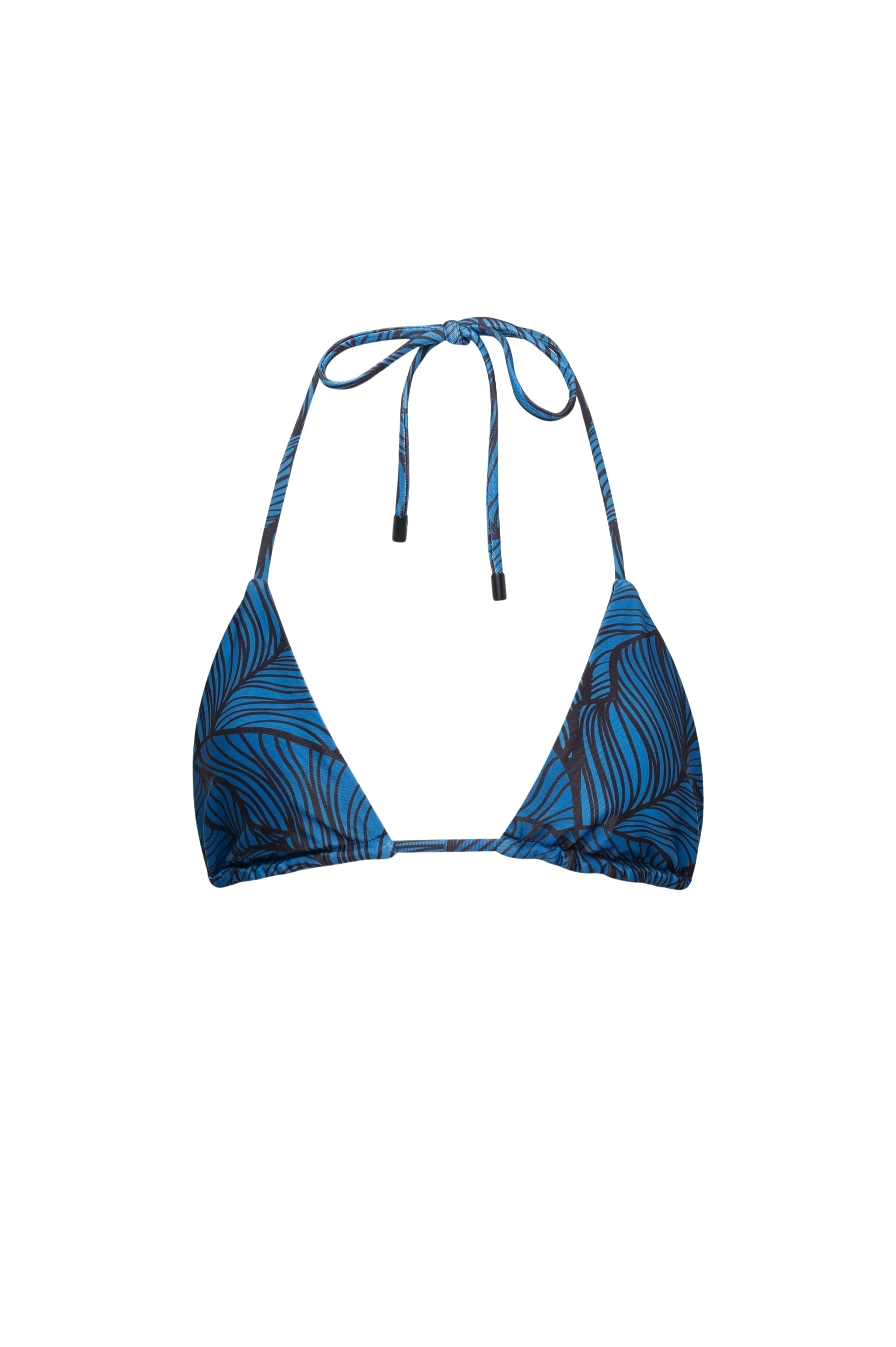 Minimalist Waikiki Triangle Bikini Top – Blue Leaf High-Quality